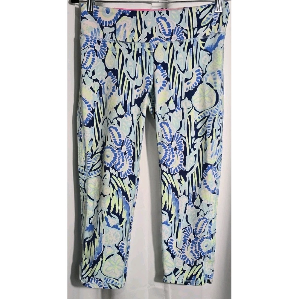 Lilly Pulitzer Women‎ Medium Luxletic Weekender Crop Leggings Workout Train
